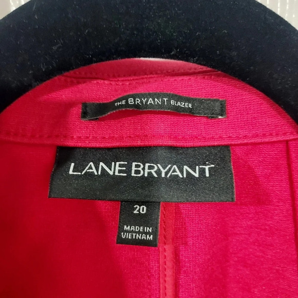 Lane Bryant "The Bryant Blazer" Red Ponte Blazer Jacket in Size 20 - Picture 3 of 15